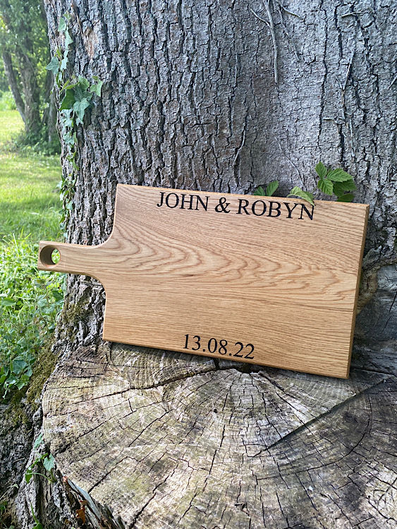 Thumbnail: Personalised Oak Chopping Board | Cheese board