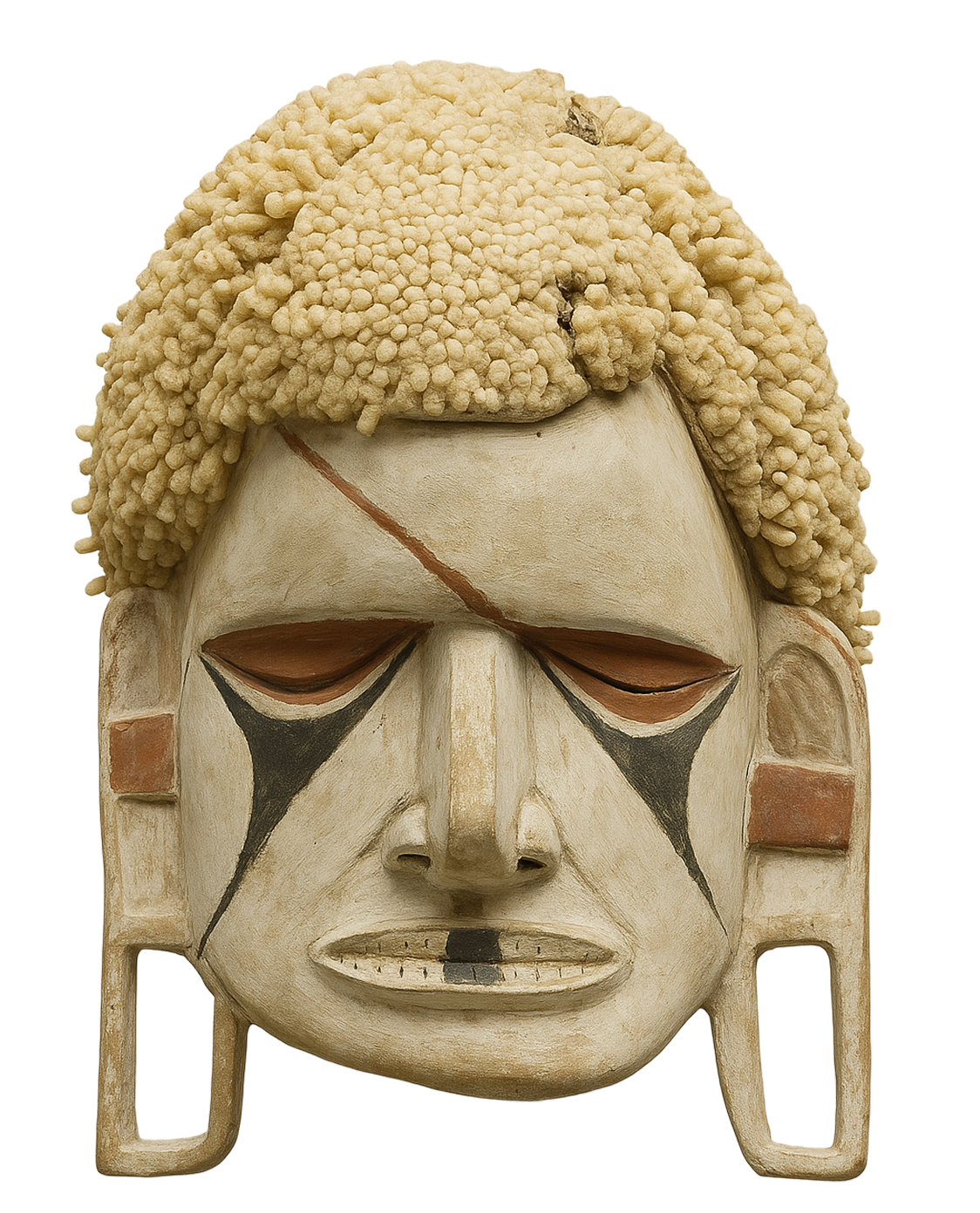 Tatanua Mask made of wood, plant fibers, pigments, shells