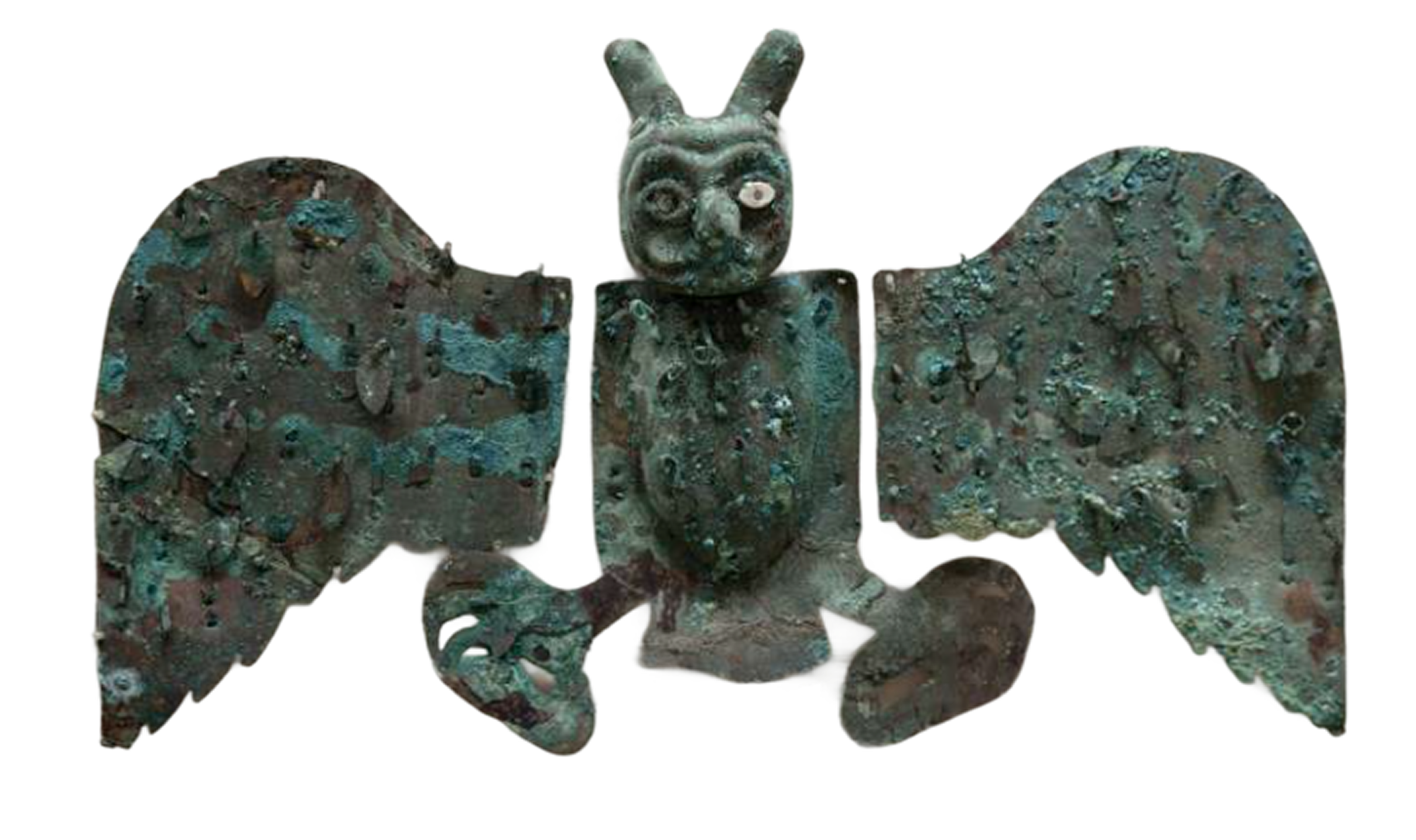 Owl shaped pectoral ornament