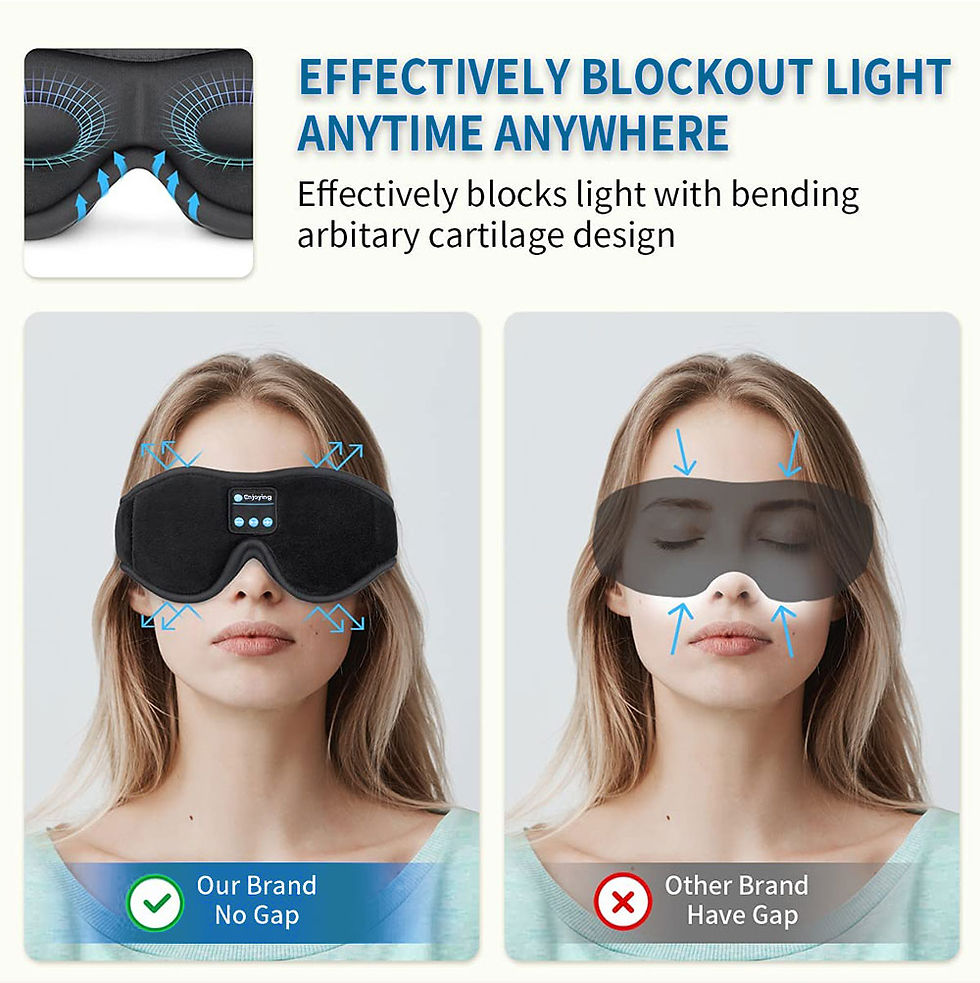 Thumbnail: Deep Rest Sleep Mask with Bluetooth