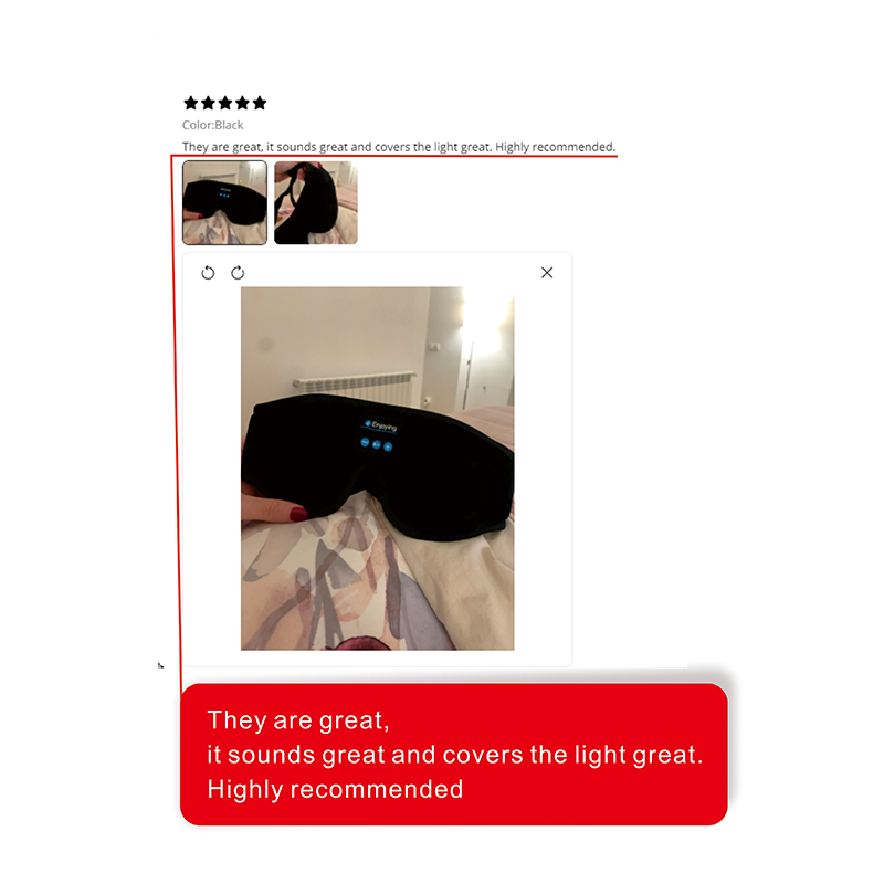 Thumbnail: Deep Rest Sleep Mask with Bluetooth