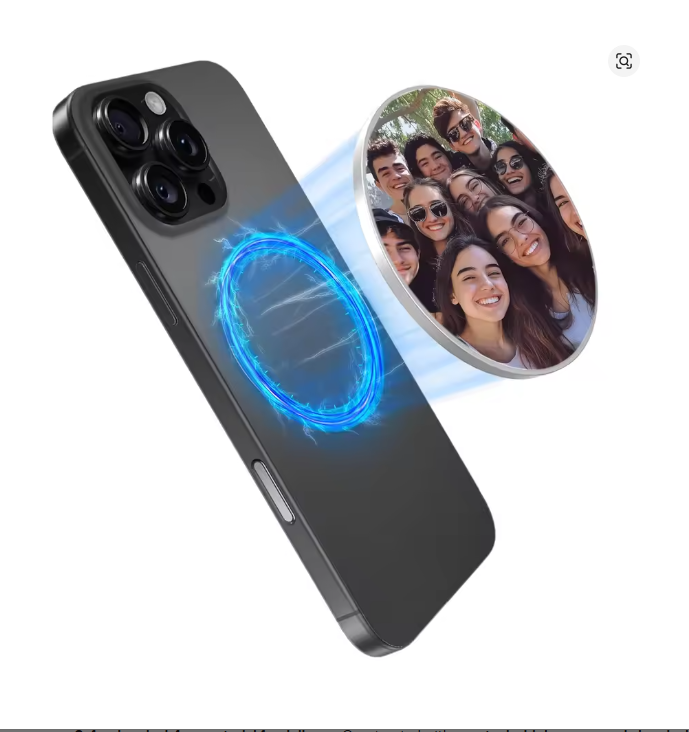 מראה מגנטית לסלפי עם מצלמה אחורית