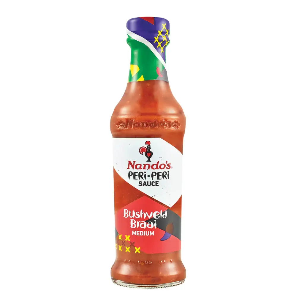 Nandos Peri Peri Sauce Bushveld Braai Large Bottle 250g