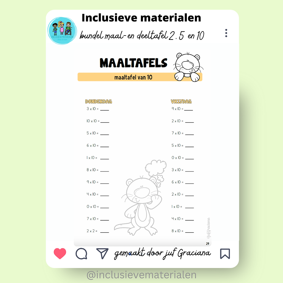 Thumbnail: Bundel maal-en gedeeld door 2 - 5 en 10