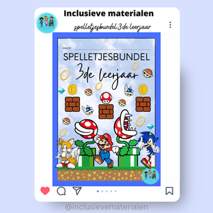 Spelletjesbundel 1 - niveau 3de leerjaar