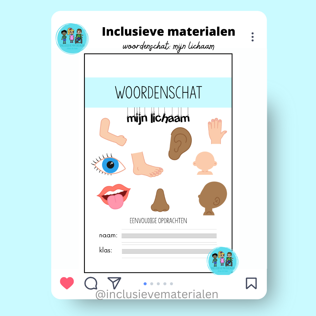 Woordenschat mijn lichaam: bundel kleuter en lagere school