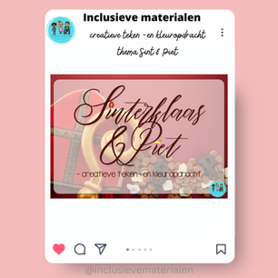 Teken -en kleuropdracht thema Sint & Piet