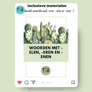 Mini bundel woorden met -eren, -elen en -enen