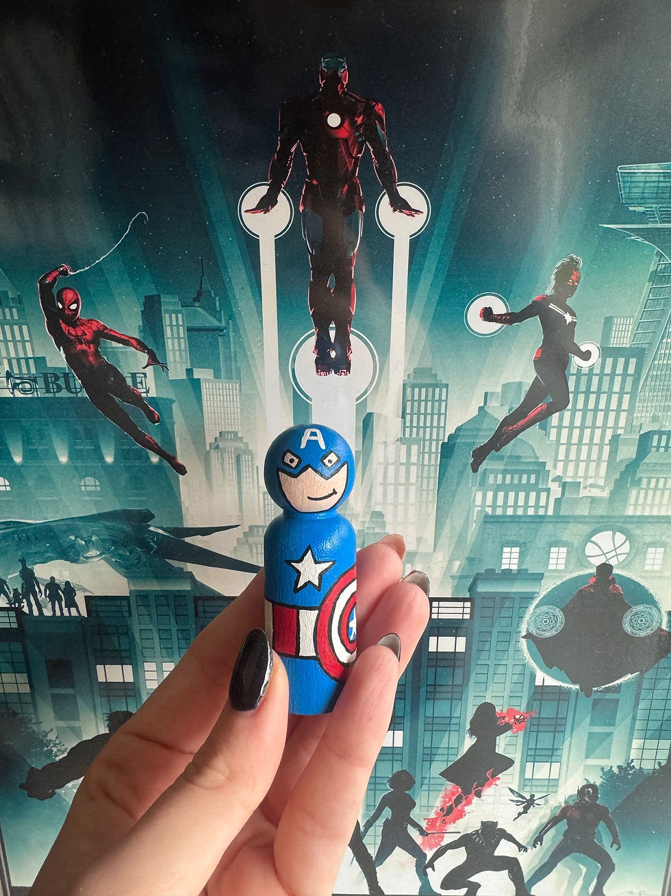 Thumbnail: Set pegdolls superhelden (incl. Verzending) 