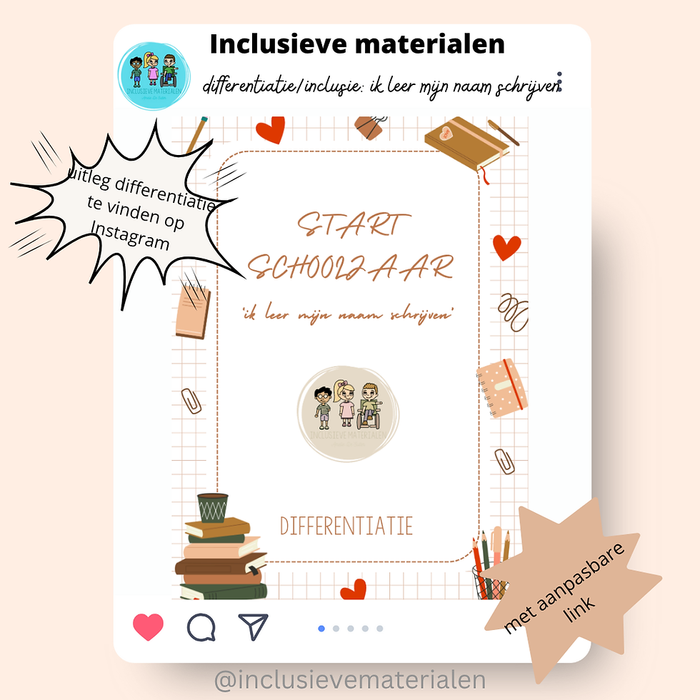 Ik leer mijn naam schrijven: differentiatie in de kleuterklas