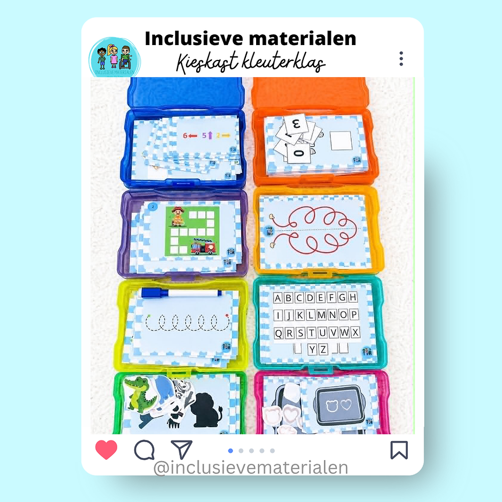 Verzameling kieskast kleuteronderwijs