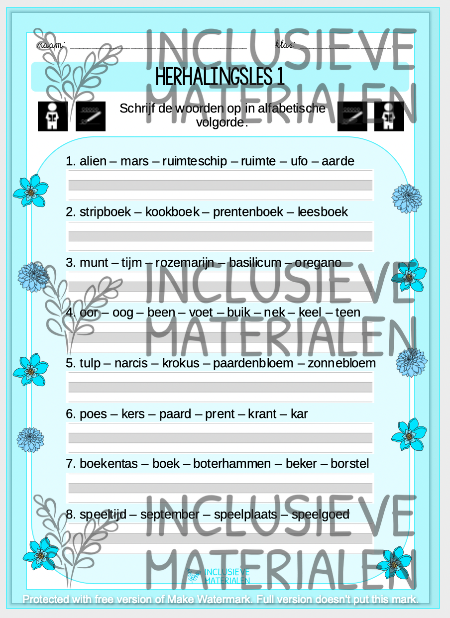 Thumbnail: werkbundel spelling (deel A) niveau 3de leerjaar