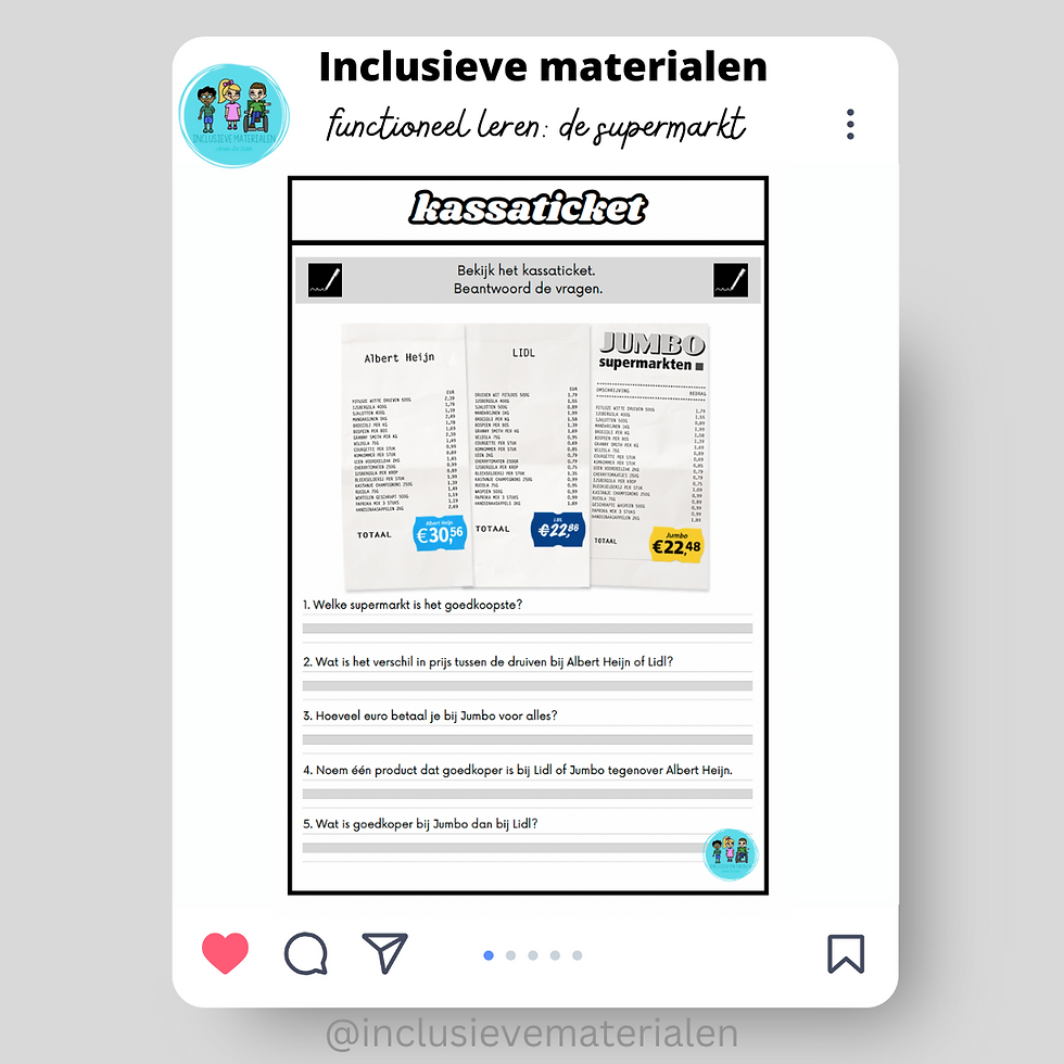 Thumbnail: Bundel functioneel leren: de supermarkt
