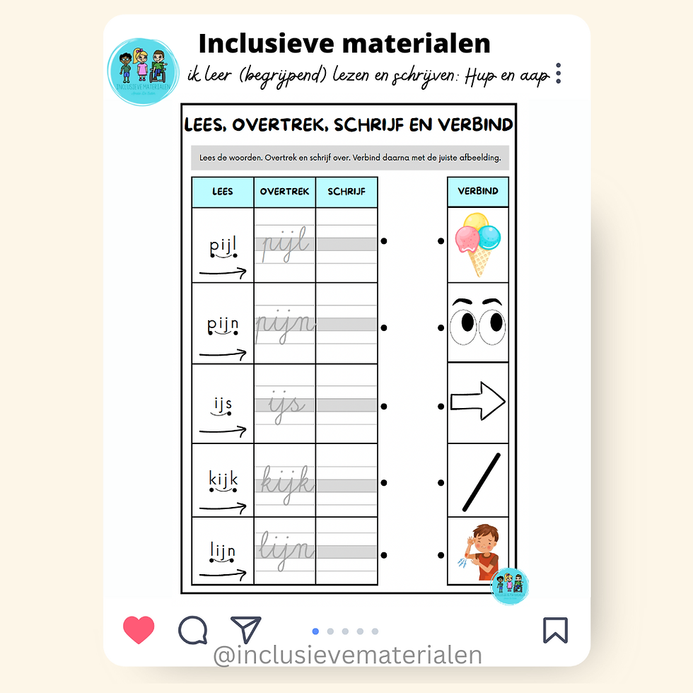 Thumbnail: Ik leer (begrijpend) lezen en schrijven: Hup en aap