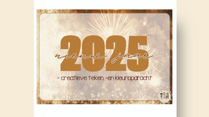 Teken -en kleuropdracht nieuwjaar 2025