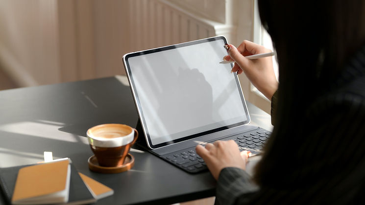 Writing on a tablet