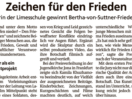 Zeichen für den Frieden
