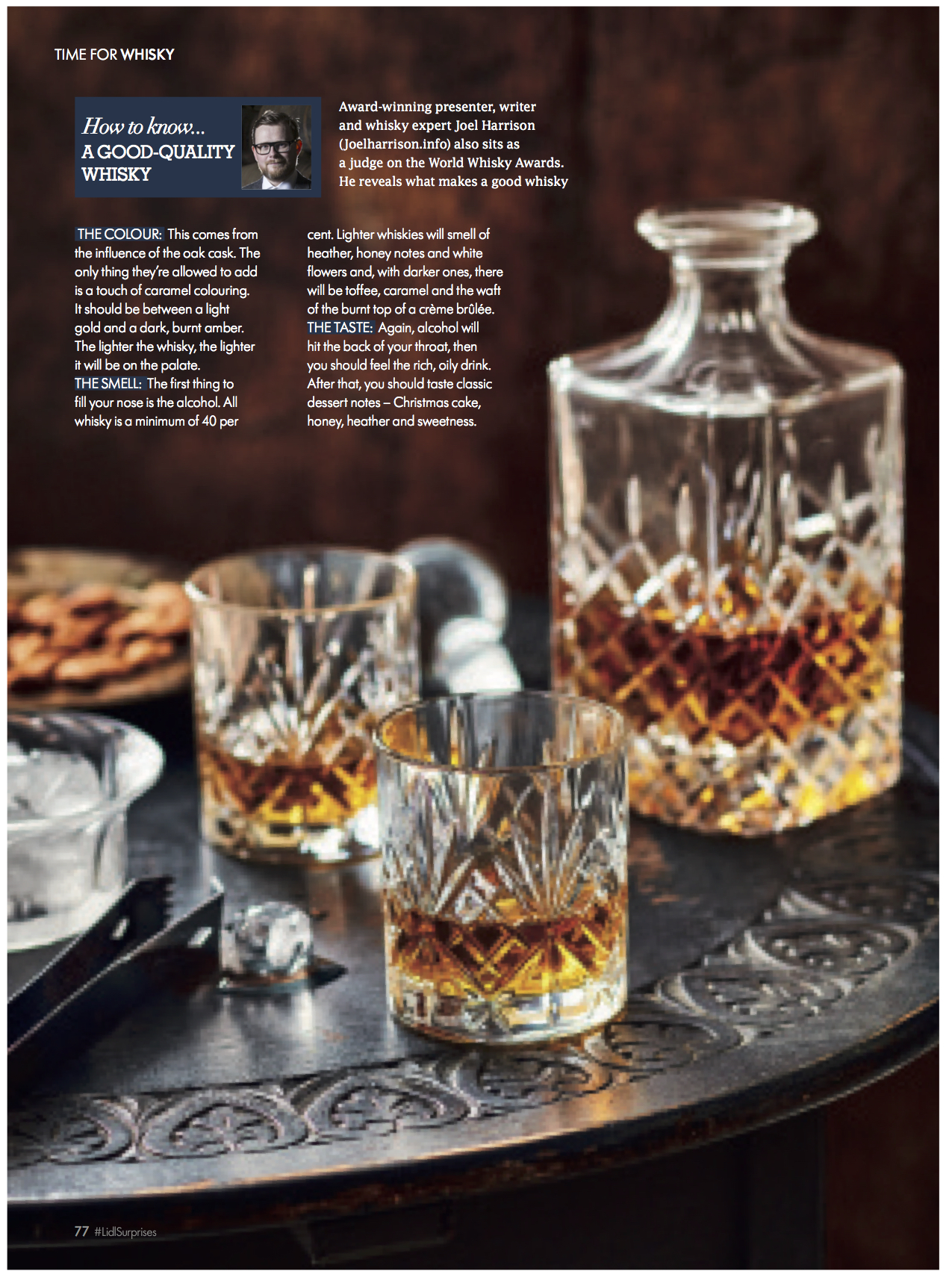 Lidl Magazine Joel Harrison Drinks Whisky Writer