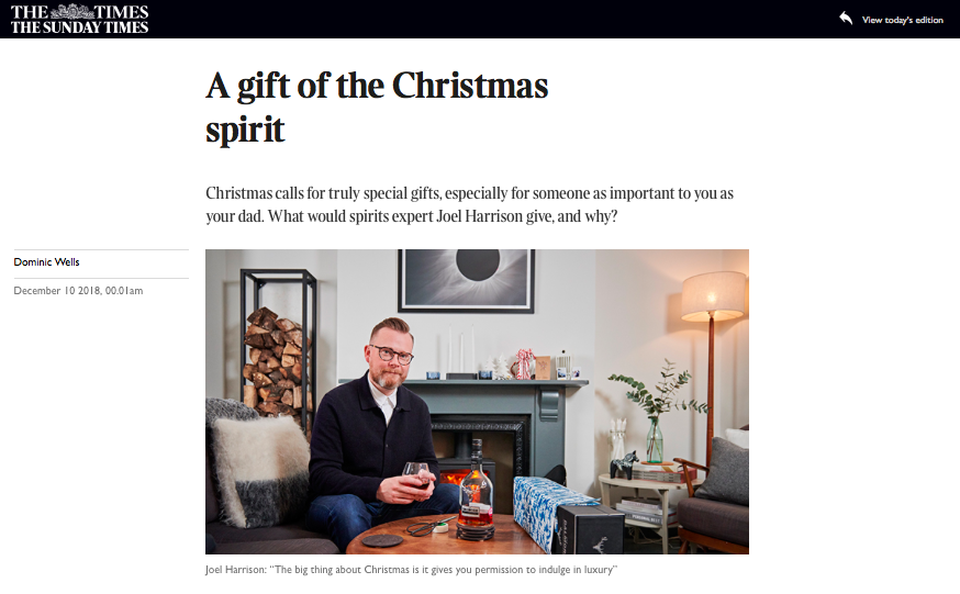 Joel Harrison Drinks Writer Whisky The T