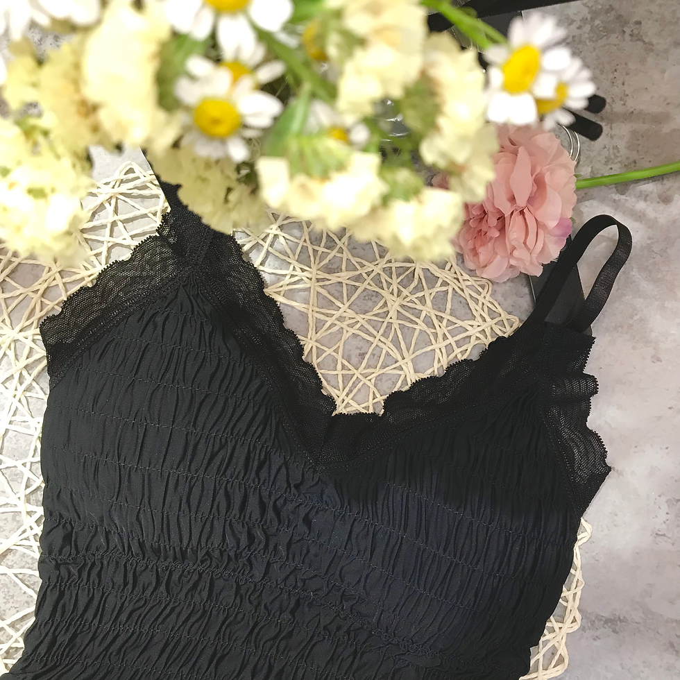 縮圖：波浪Laces軟邊摺摺絲滑吊帶TOP