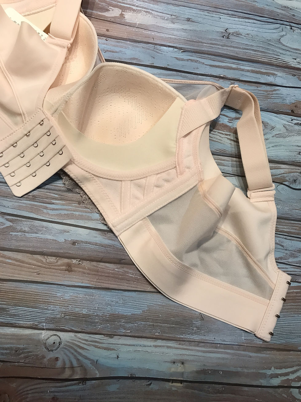 縮圖：36/38/40/42C CUP閃閃蕾絲特薄透氣包裹無鋼圈軟杯Bra