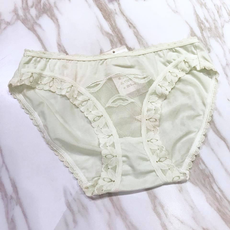 縮圖：低腰拼透薄紗蕾絲邊滑身內褲 Low rise and High-cut brief Panty