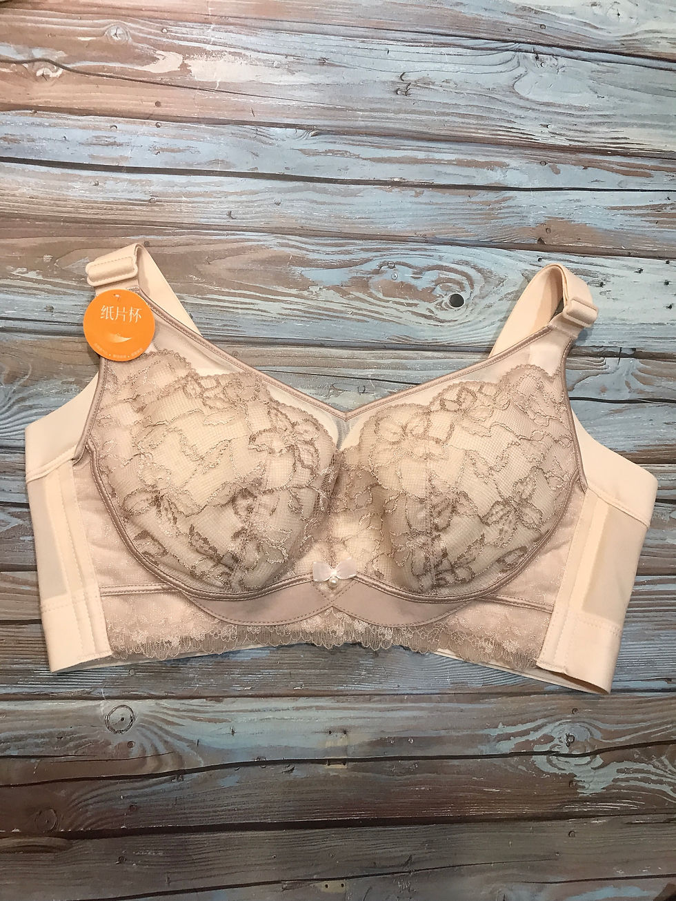 縮圖：36/38/40/42C CUP閃閃蕾絲特薄透氣包裹無鋼圈軟杯Bra