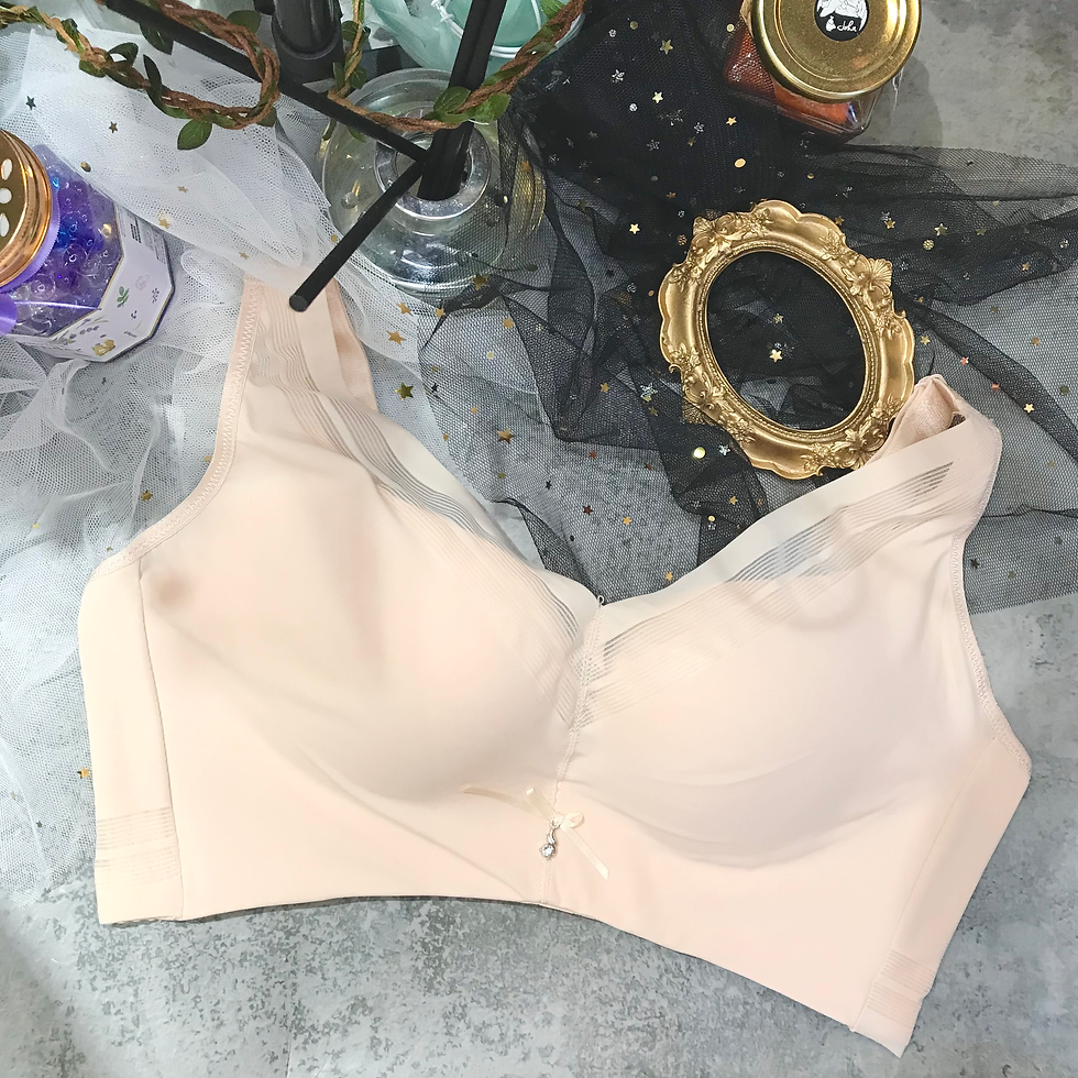 縮圖：40C CUP 透視V line完美包容穩固提托無圈Bra