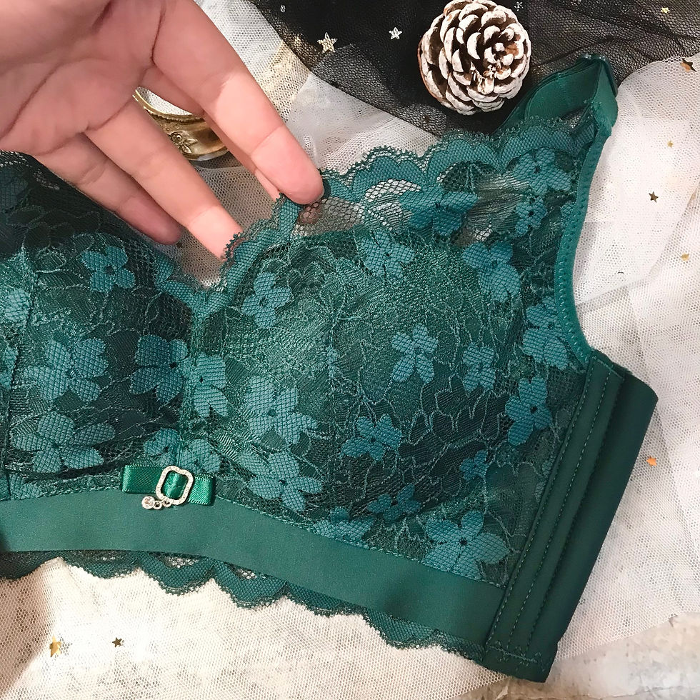 縮圖：34-40BC通用花花蕾絲科技抗菌透氣無鋼圈Bra