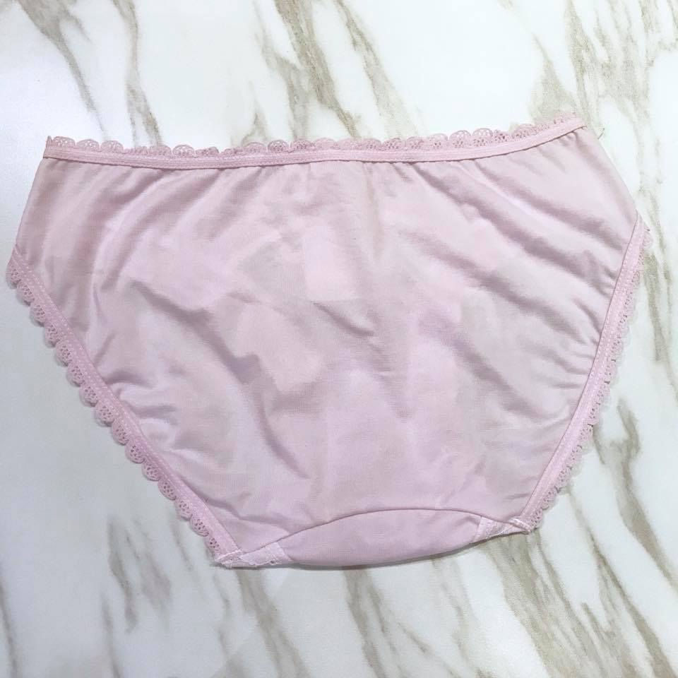 縮圖：低腰拼透薄紗蕾絲邊滑身內褲 Low rise and High-cut brief Panty