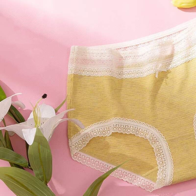 縮圖：樂天派~黃x桔橙系6條裝內褲禮盒 Medium rise Panty