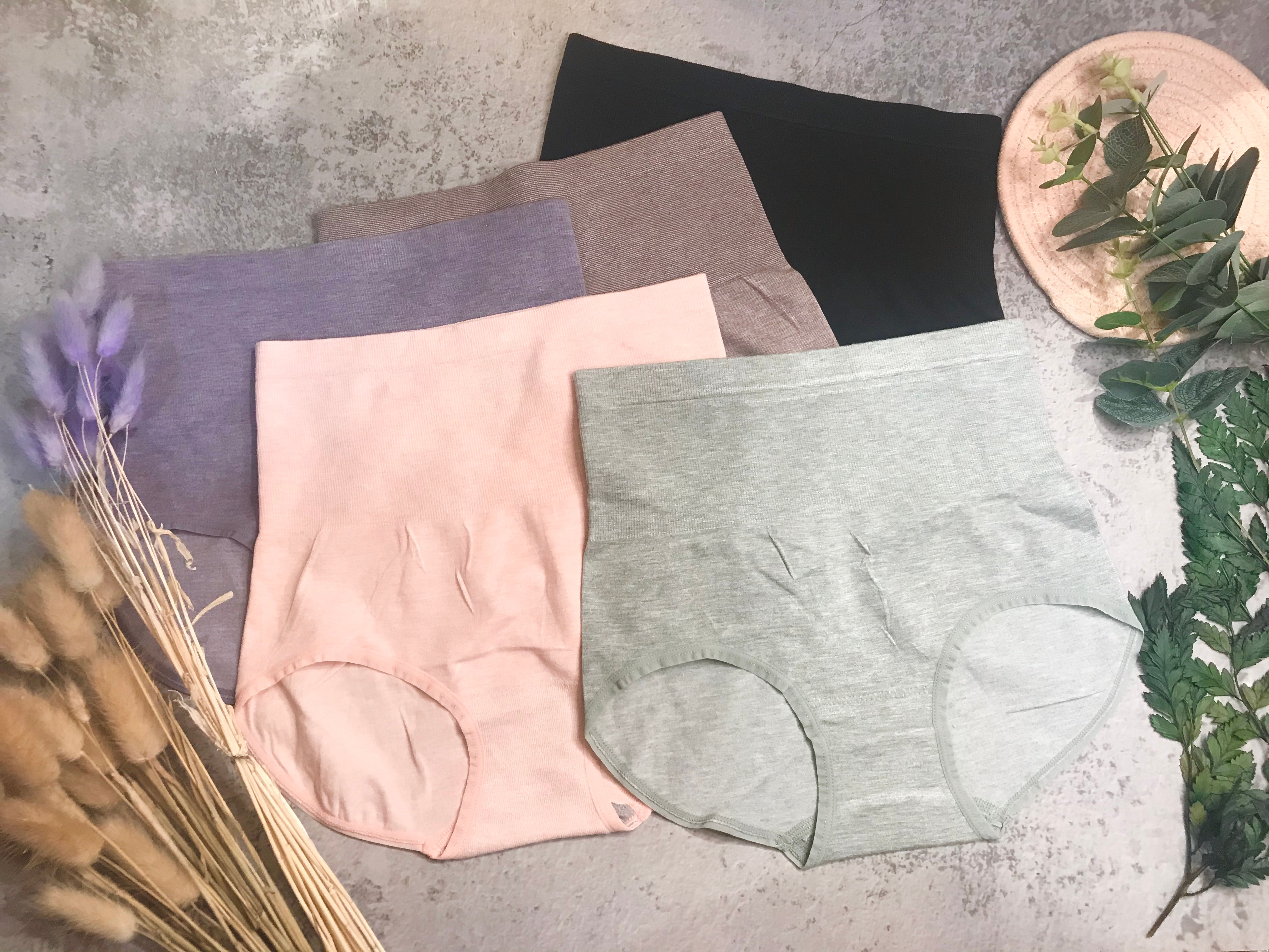 高腰平腹抗菌包PAT莫代爾彩紗內褲