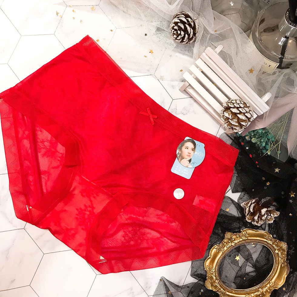 縮圖：中高腰氧氣森林絲滑網透視內褲內褲 Med-high rise Panties