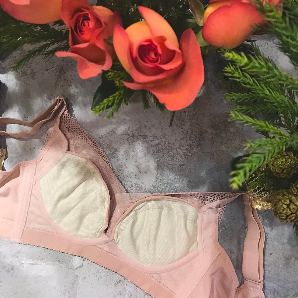 縮圖：36-42C CUP 蠶絲羽棉無痕背無圈軟杯Bra