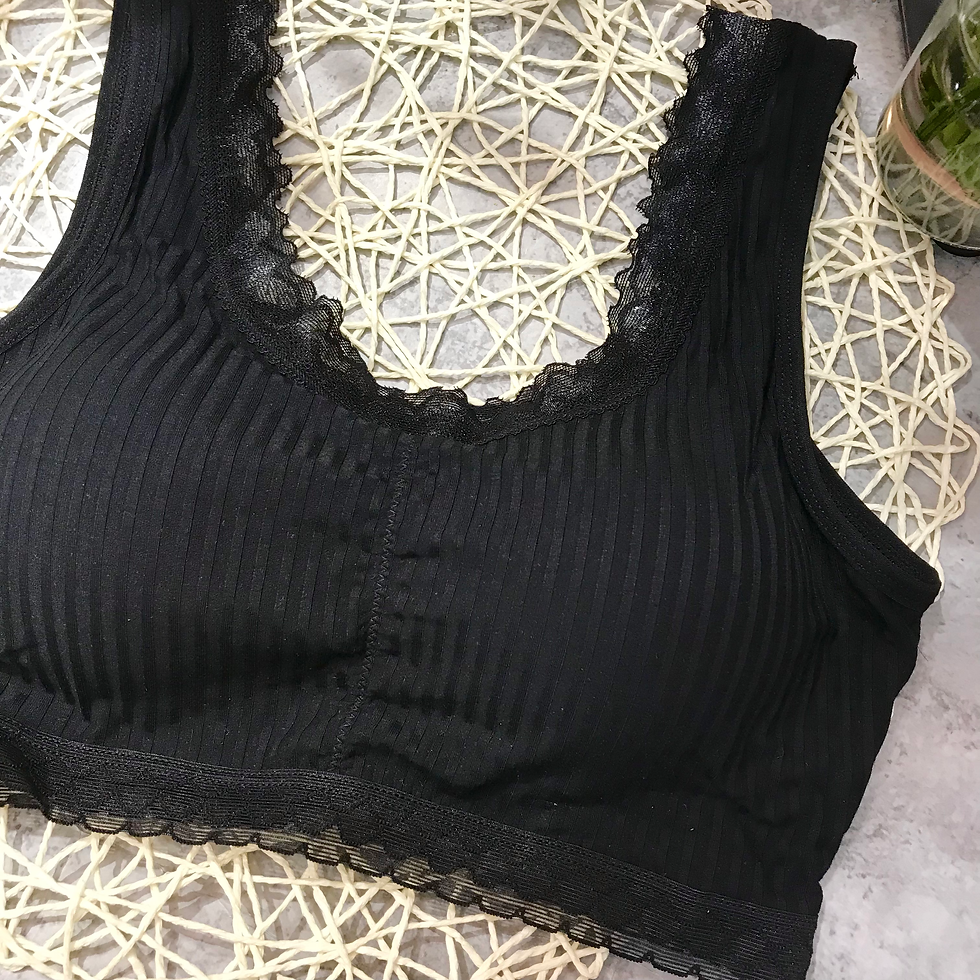 縮圖：木耳邊Laces固定胸墊半截Bra Top