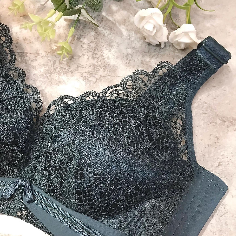 縮圖：34/36/38B CUP 桑蠶絲拼莫代爾柔彈杯無鋼圈Bra