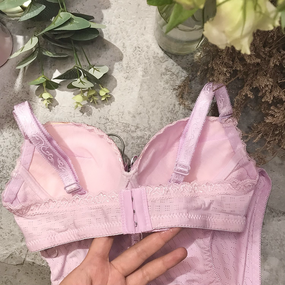 縮圖：32AB通用杯 少女透氣棉無圈Bra Set