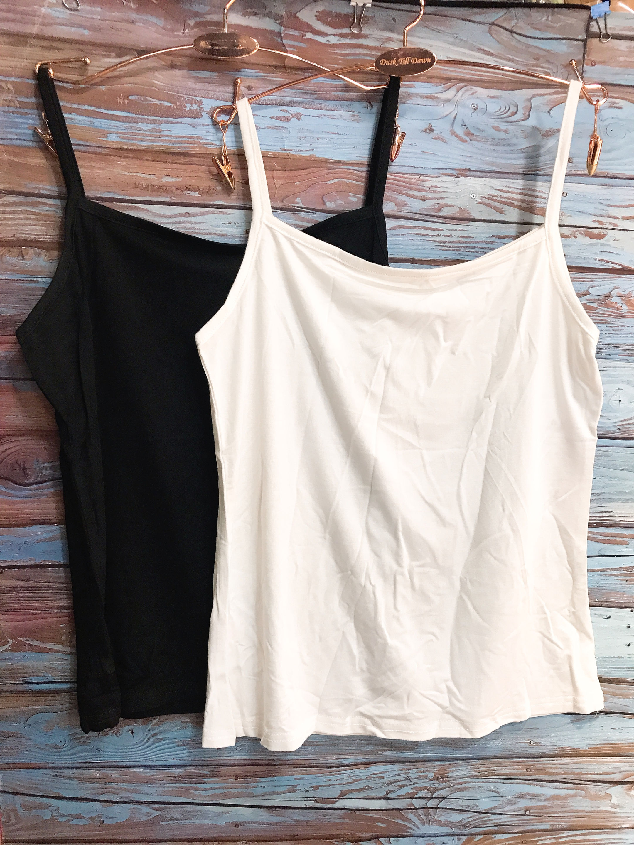 BASIC單色薄Modal吊帶TOP (No:8001)