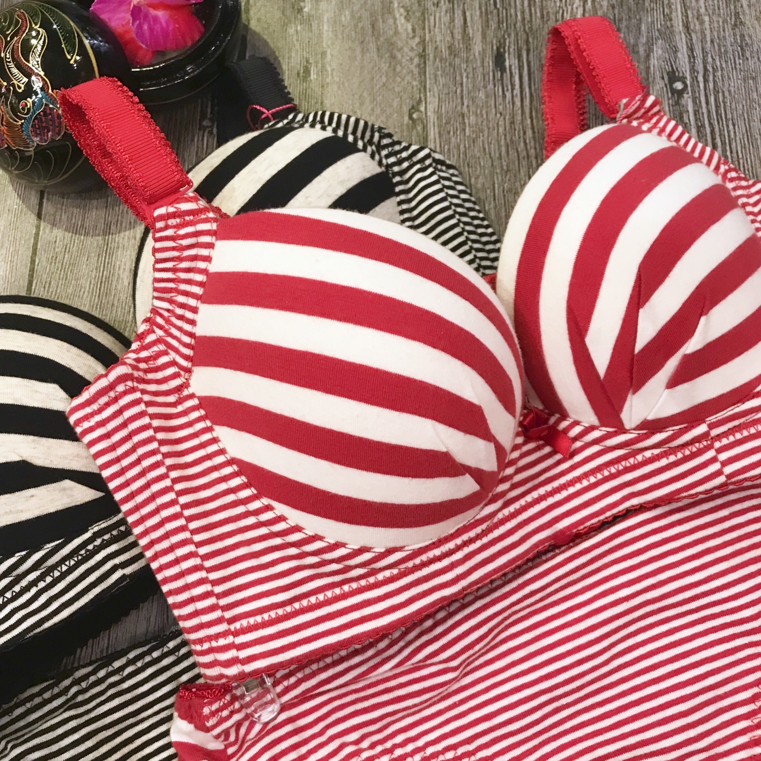 縮圖：36B CUP 棉質Bra Set胸圍套裝