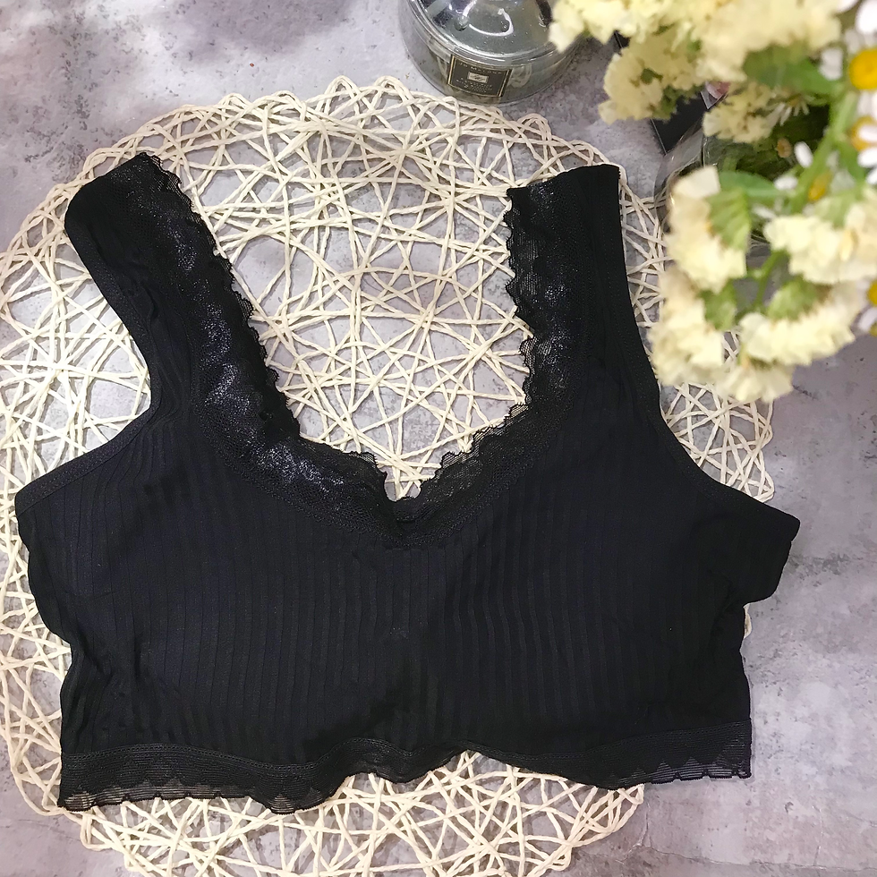 縮圖：木耳邊Laces固定胸墊半截Bra Top