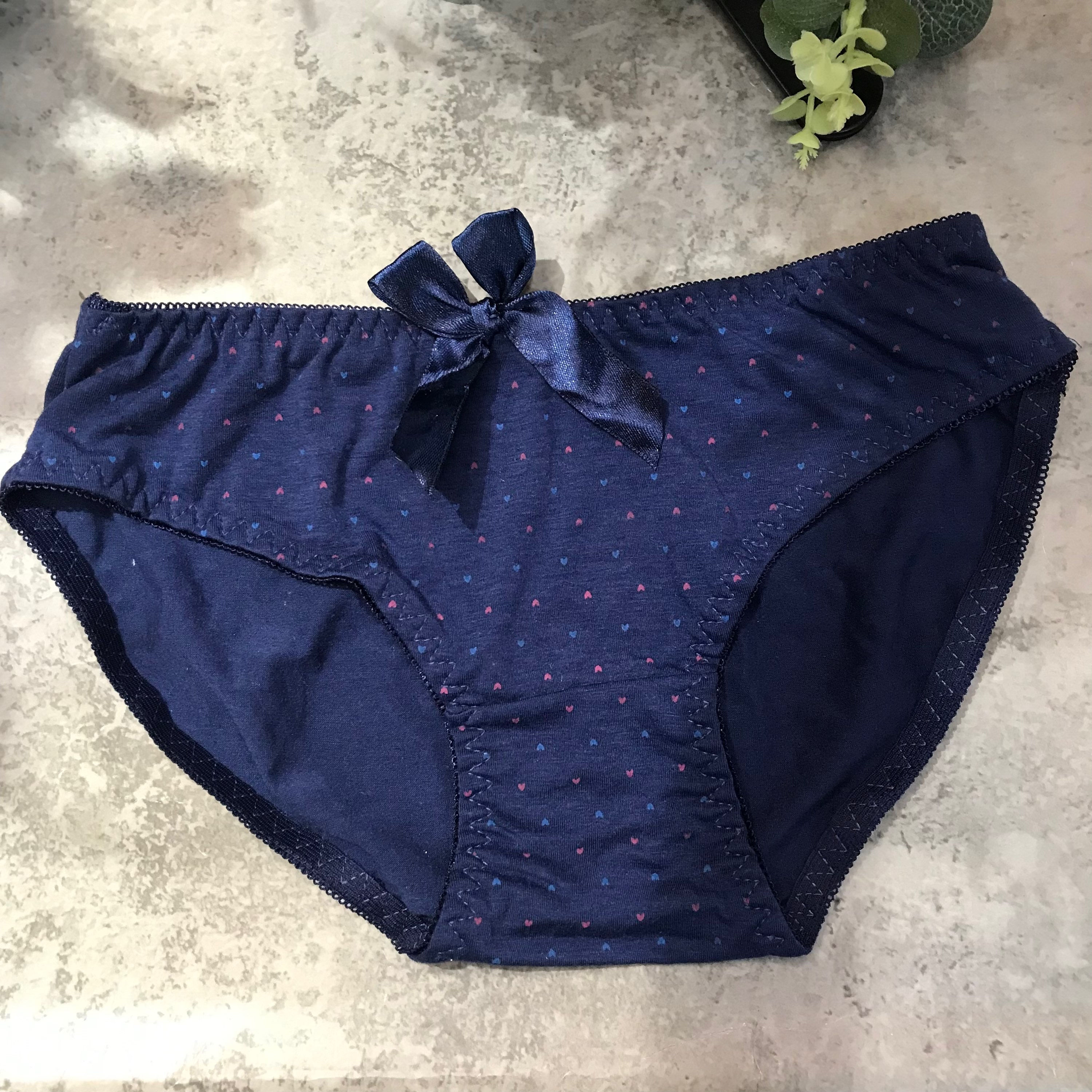 低腰小心心圖案棉內褲 low rise Panties/Hipsters
