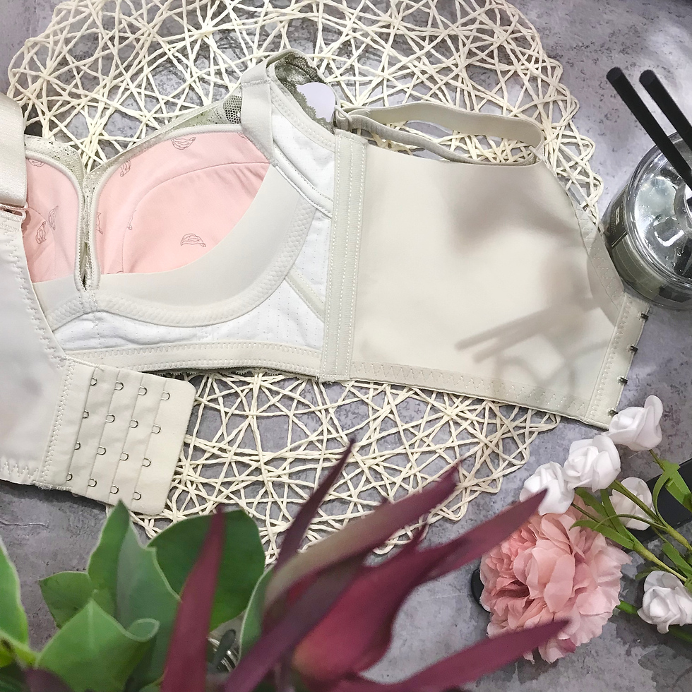 縮圖：34/36/38B CUP 幾何圖形動感彈彈杯無鋼圈Bra