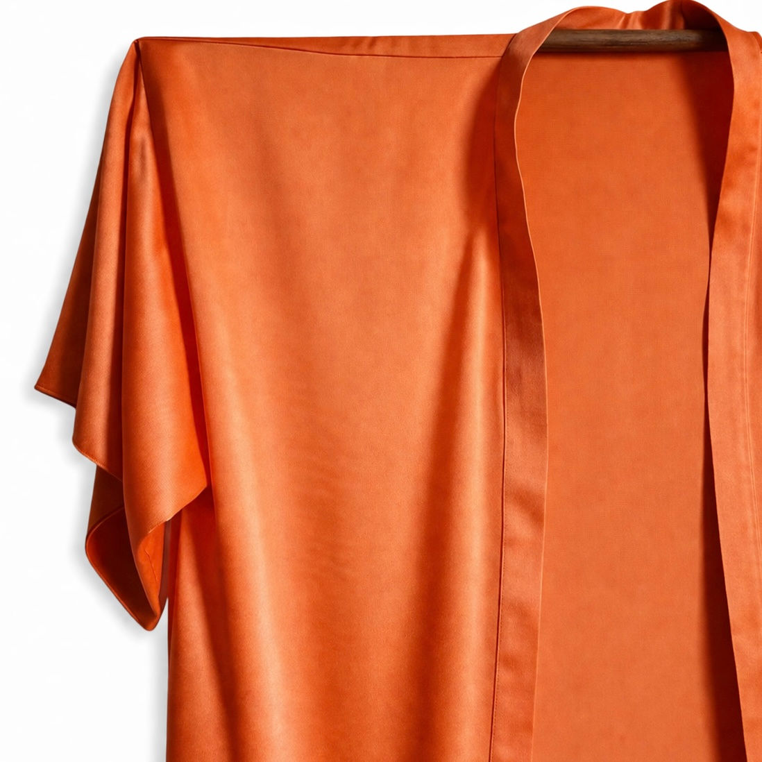 "SUNSHİNE" Sarı  Saten Kimono
