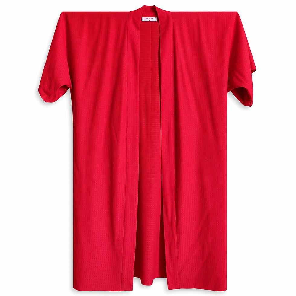 Küçük resim: "RED MARİN" Kırmızı Uzun  Kimono