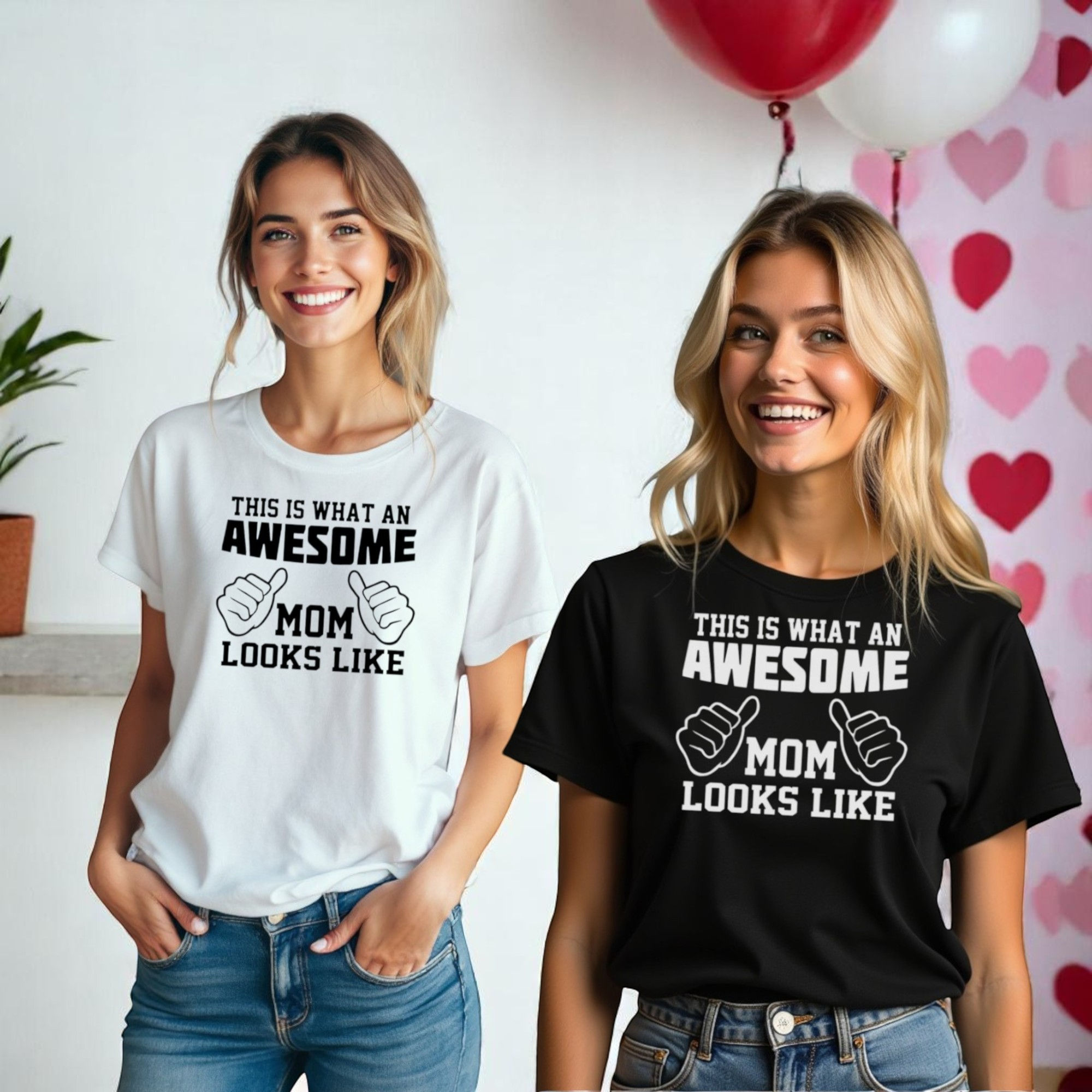 Awesome Mom Puvilla T-paita