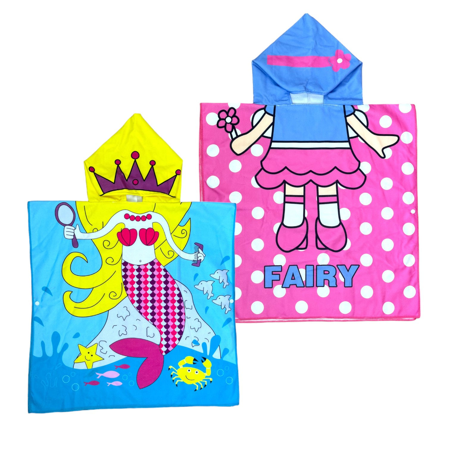 Lapset Ranta Poncho Pyyhe Mermaid/Fairy