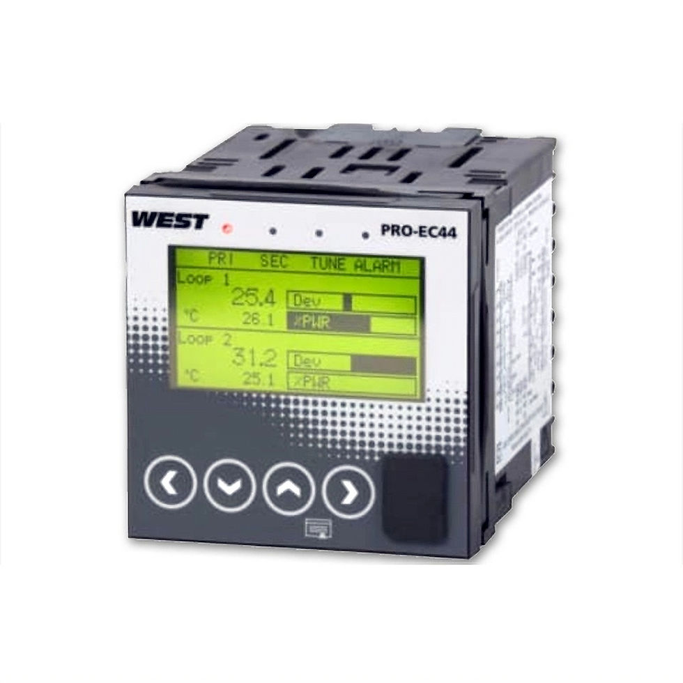 Thumbnail: Pro-EC44 PID Temperaturregler 1/4 DIN High-End Industrie-Regler mit Farbdisplay