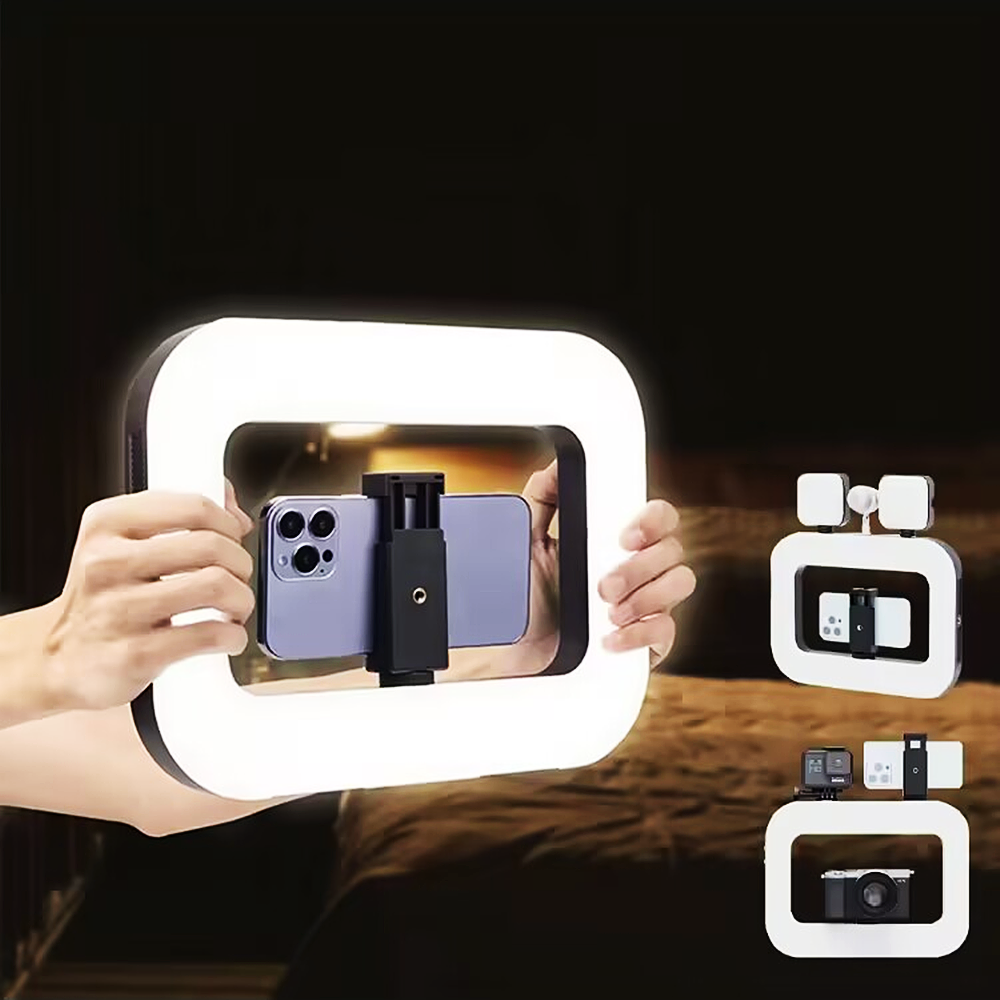 Roreta Handheld Ring LED Rechargeable Portable Mobile Phone Live Broadcast Photo
