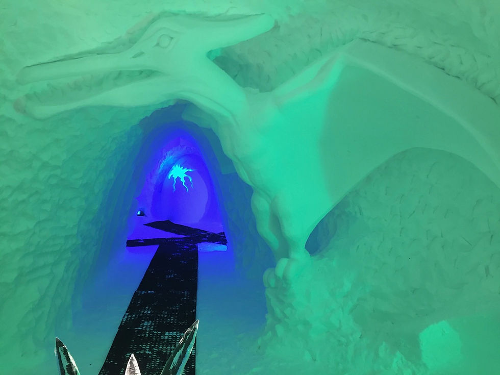 Sculpture igloo neige et glace