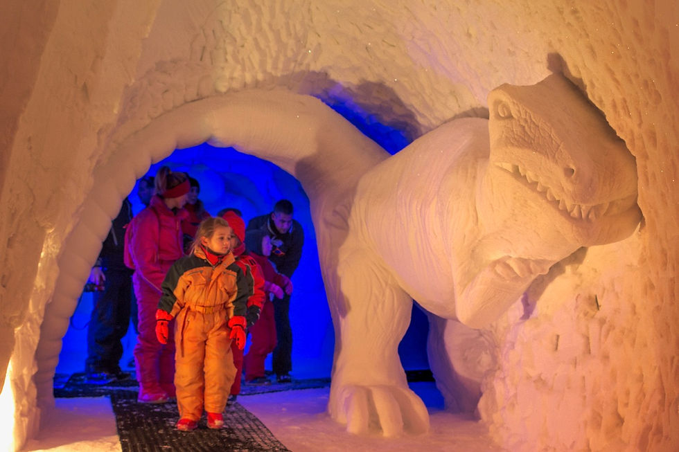 Sculpture igloo neige et glace